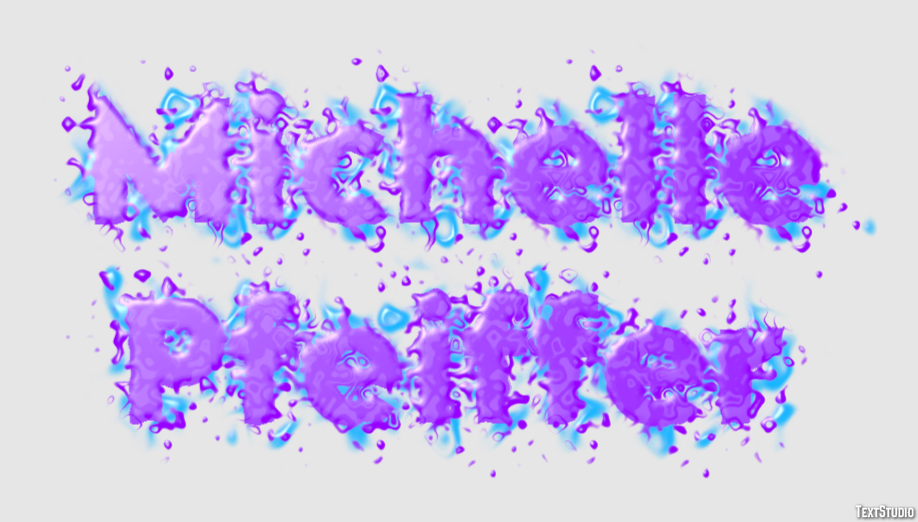 Michelle Pfeiffer Text effect