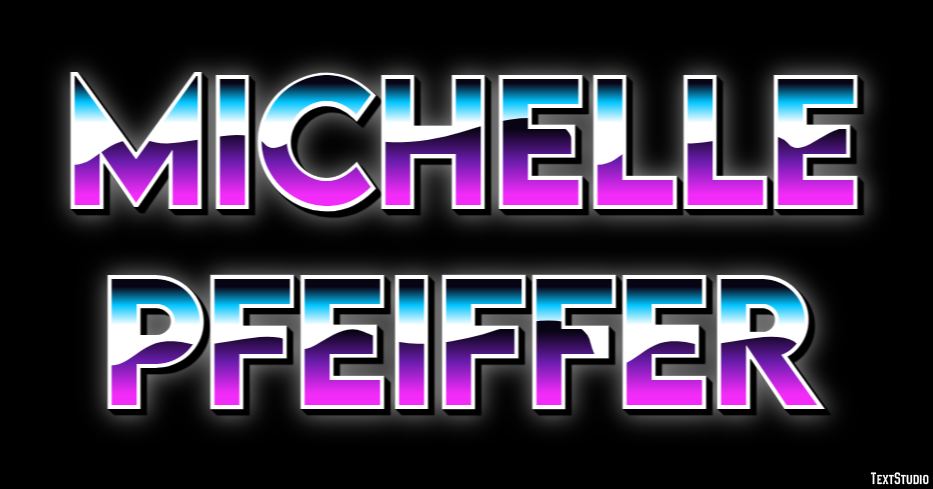 Michelle Pfeiffer Эффект текста