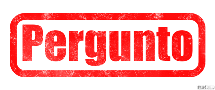 Pergunto Efeito de texto