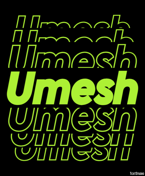 Umesh Text effect