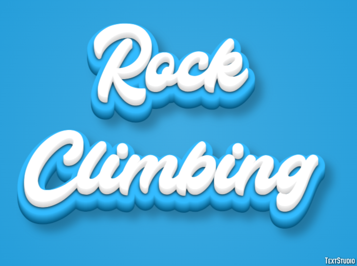 Rock Climbing Text Effect