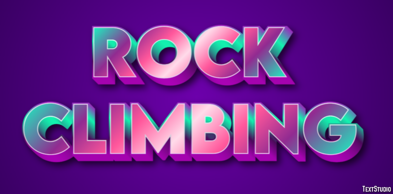 Rock Climbing Text Effect