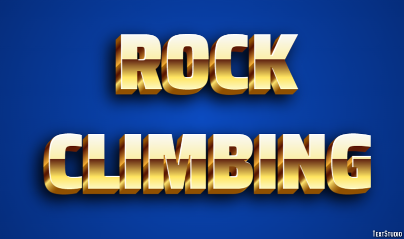 Rock Climbing Text Effect