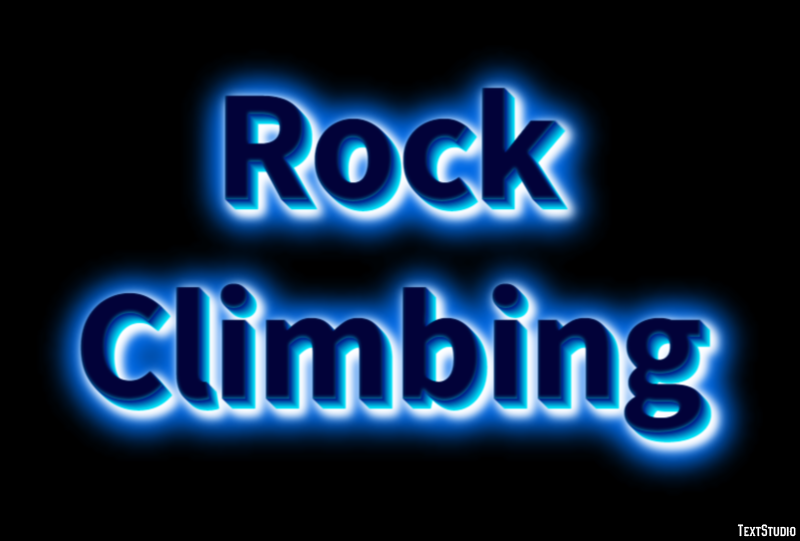 Rock Climbing Text Effect
