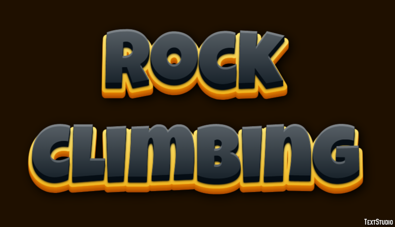 Rock Climbing Text Effect