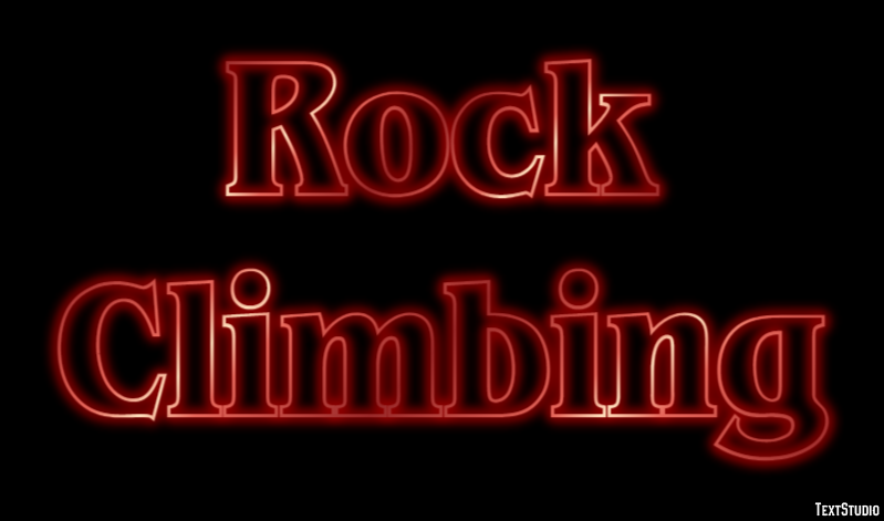 Rock Climbing Text Effect