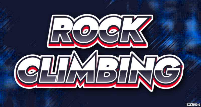 Rock Climbing Text Effect