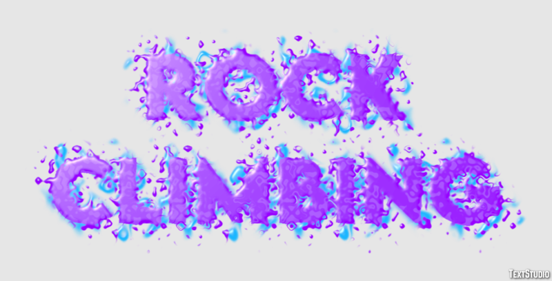 Rock Climbing Text Effect