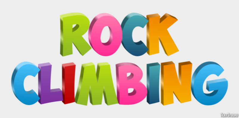 Rock Climbing Text Effect