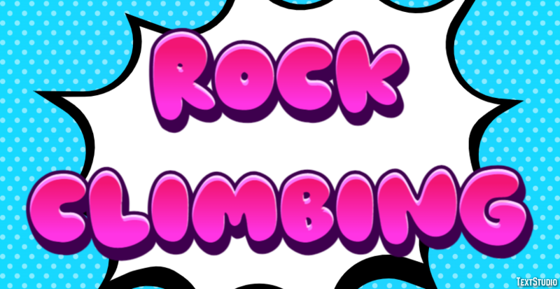Rock Climbing Text Effect