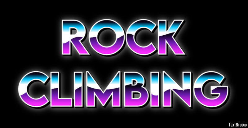 Rock Climbing Text Effect