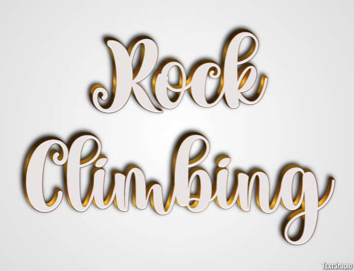 Rock Climbing Text Effect