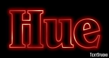 Hue Эффект текста