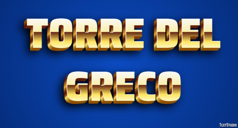 Torre del Greco Эффект текста