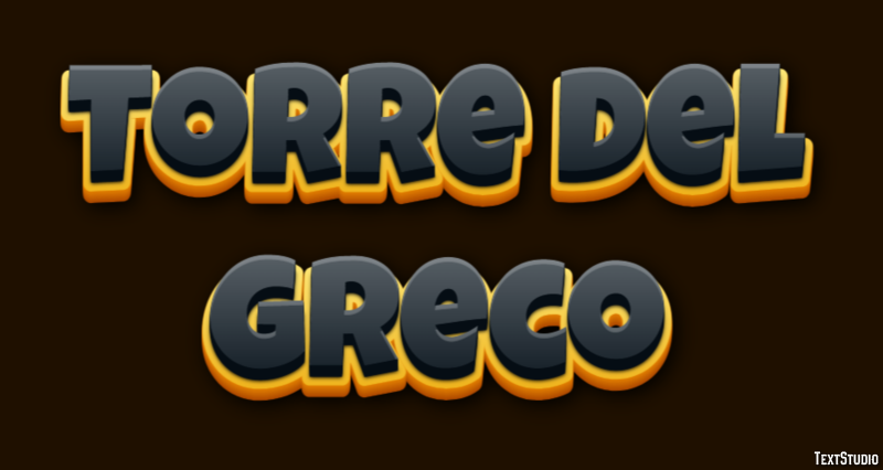 Torre del Greco Эффект текста