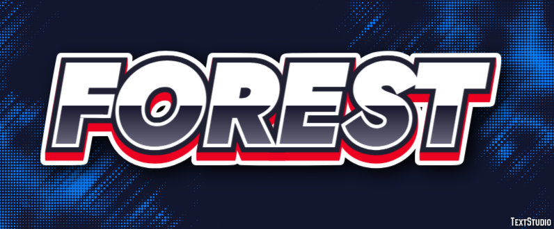 Forest Text Effect