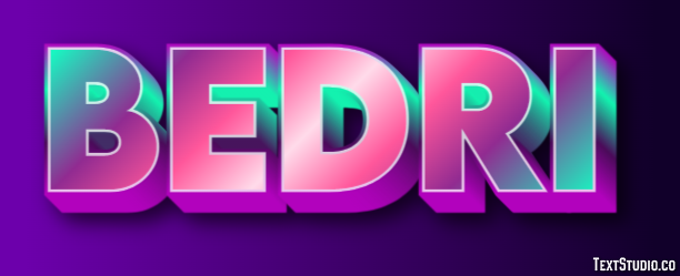 Bedri Effet de texte