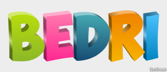 Bedri Effet de texte