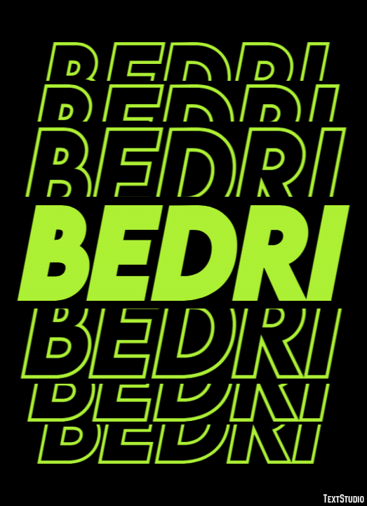Bedri Effet de texte