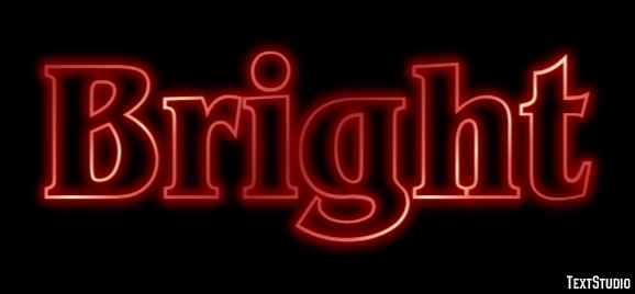 Bright Efecto de Texto