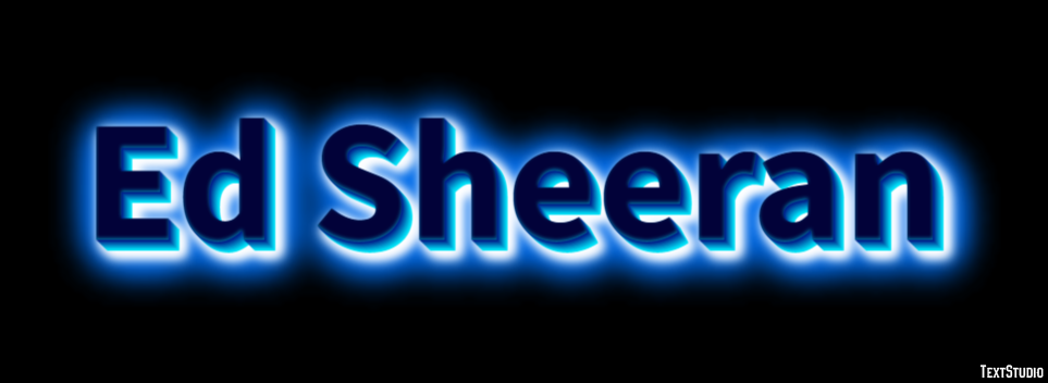 Ed Sheeran Efecto de Texto