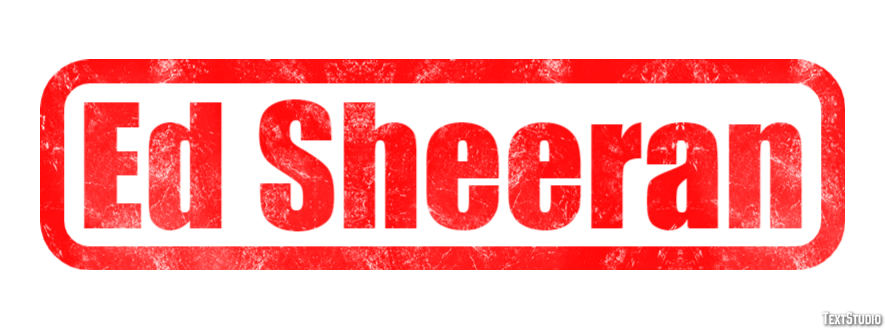 Ed Sheeran Efecto de Texto