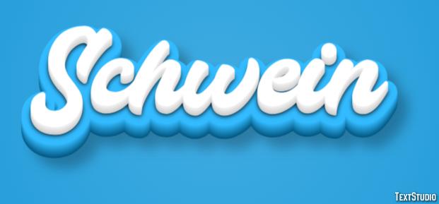Schwein Efecto de Texto