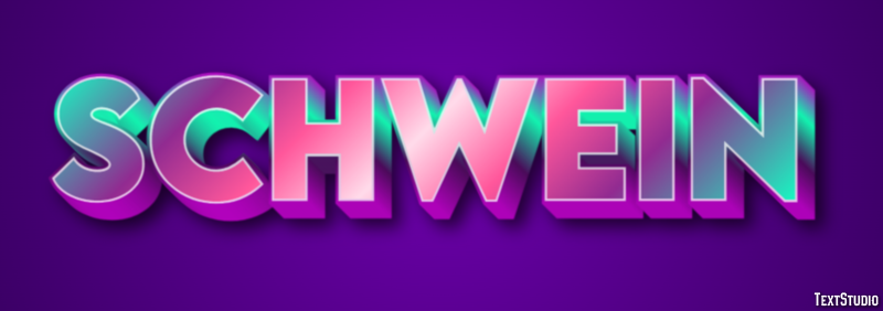 Schwein Efecto de Texto