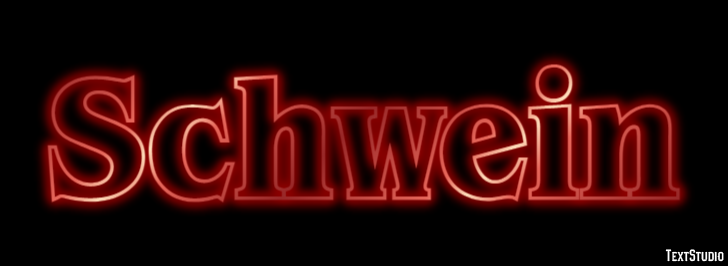 Schwein Efecto de Texto