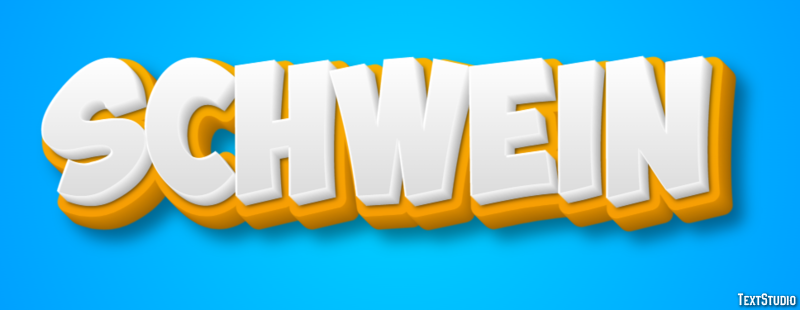 Schwein Эффект текста