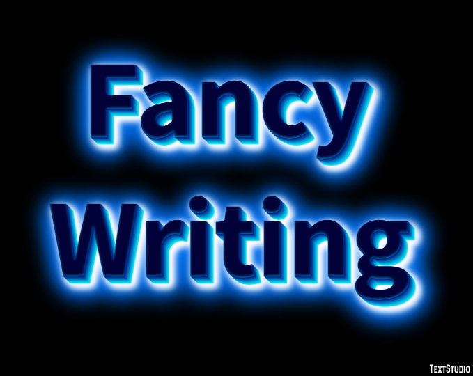 Fancy Writing Text Effect