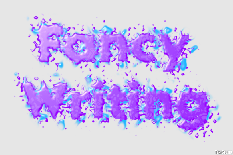 Fancy Writing Text Effect