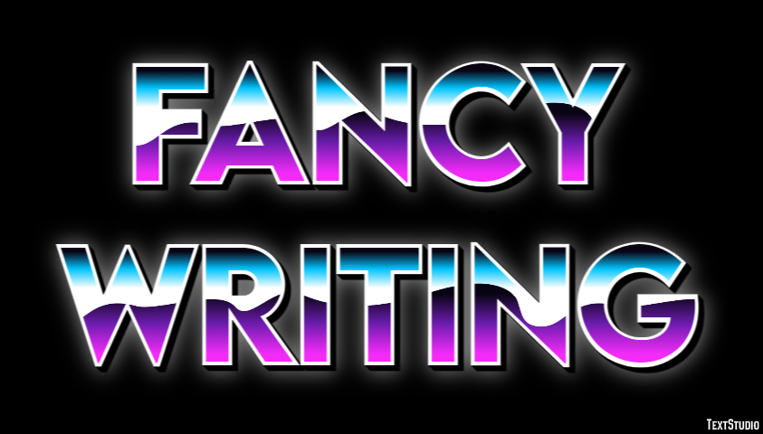 Fancy Writing Text Effect
