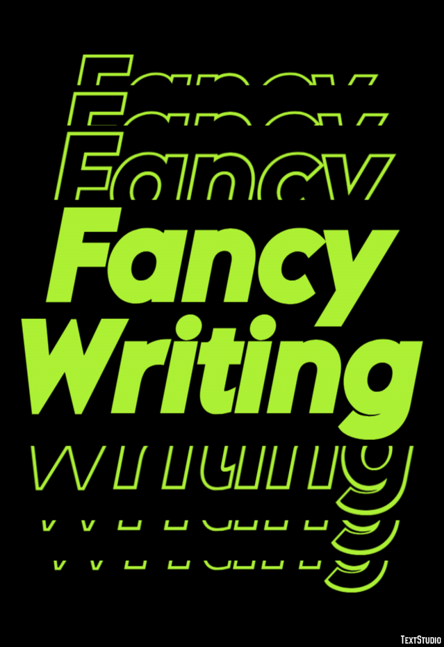 Fancy Writing Text Effect