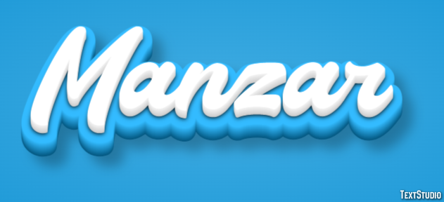 Manzar Text Effect