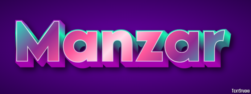 Manzar Text Effect