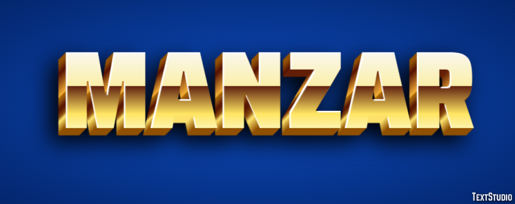 Manzar Text Effect