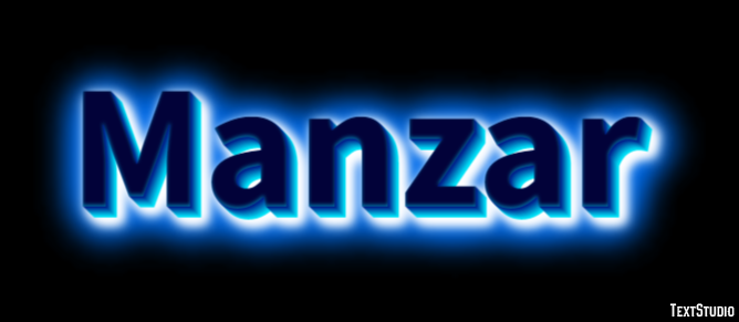 Manzar Text Effect