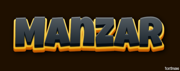 Manzar Text Effect