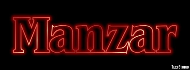 Manzar Text Effect
