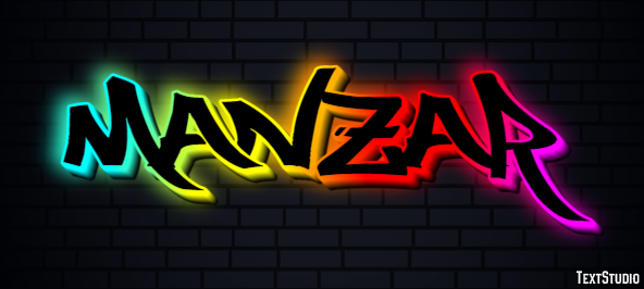 Manzar Text Effect