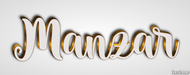 Manzar Text Effect