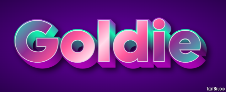 Goldie Efekt tekstowy