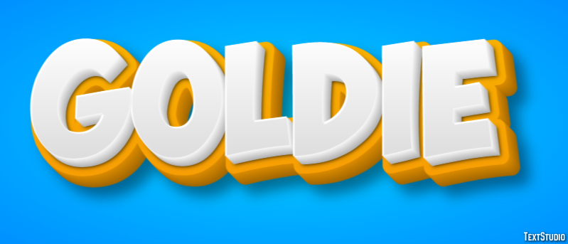 Goldie Эффект текста