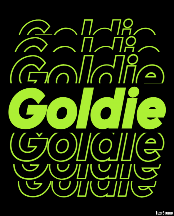 Goldie Efekt tekstowy
