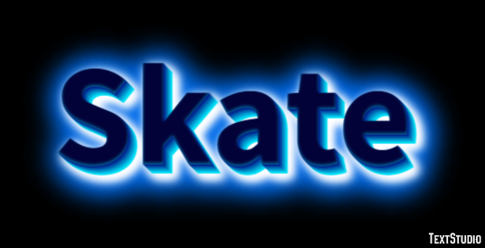 Skate Effet de texte