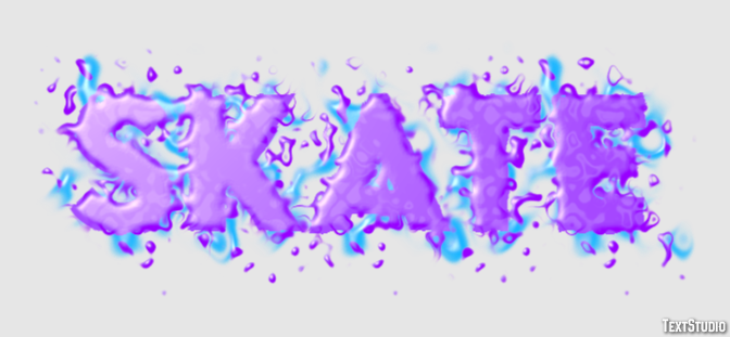 Skate Efeito de texto