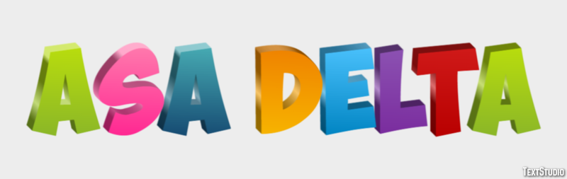 Asa Delta Texteffekt