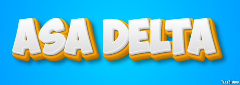 Asa Delta Texteffekt