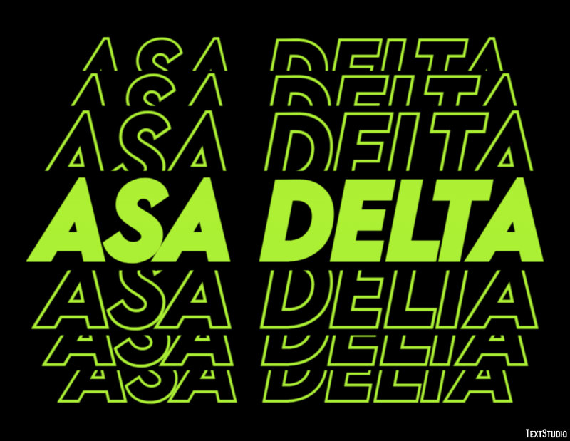 Asa Delta Texteffekt